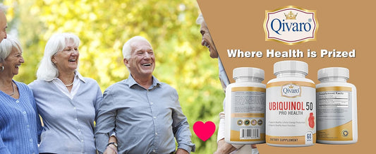 Qivaro QIH23: Ubiquinol 50 Pro Health COQ10 (60 Capsules) - Coenzyme Q10 Supplement for Cellular Energy and Wellness