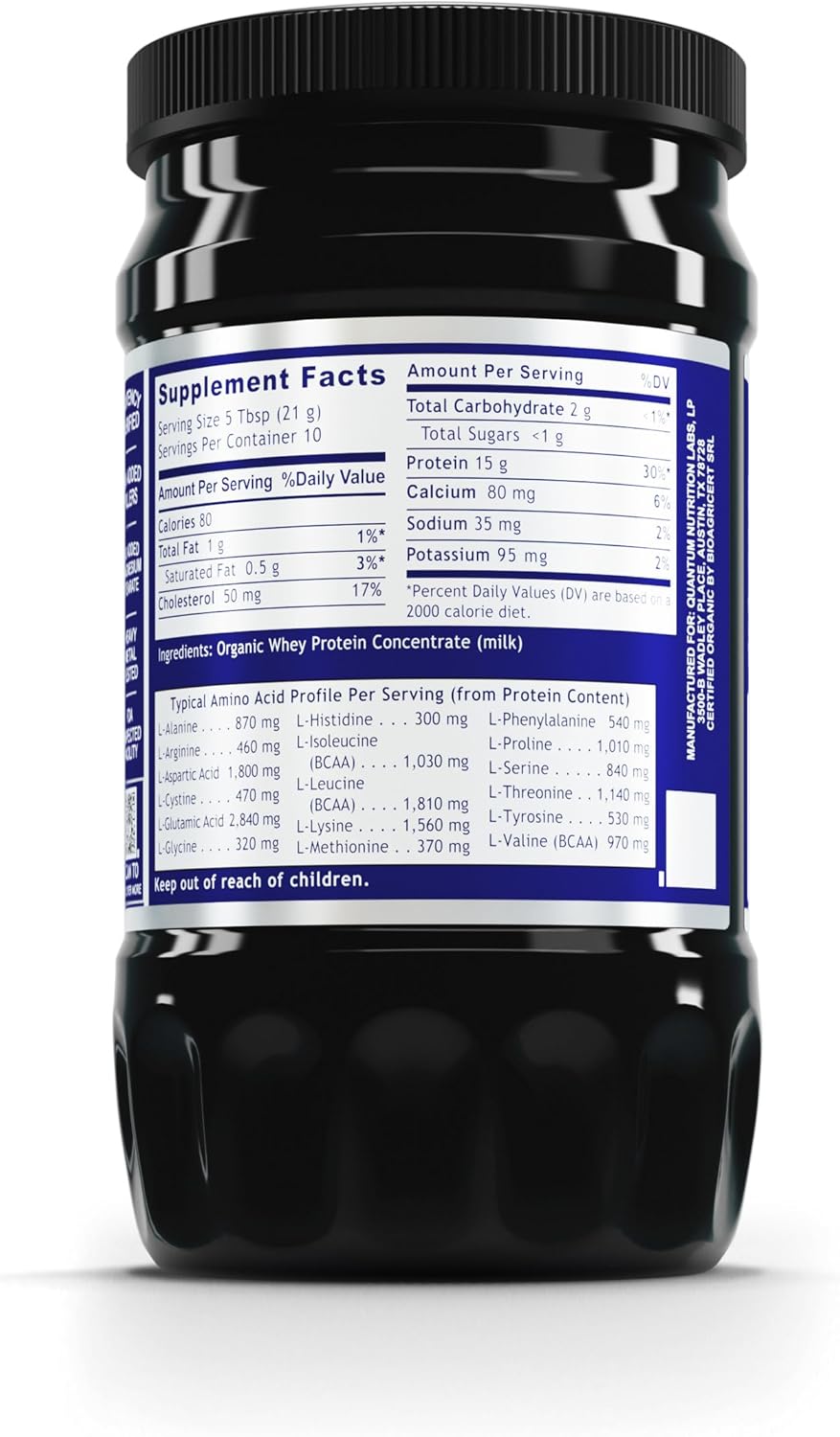 Quantum Nutrition Labs Whey Protein Powder - 7.4 Ounces