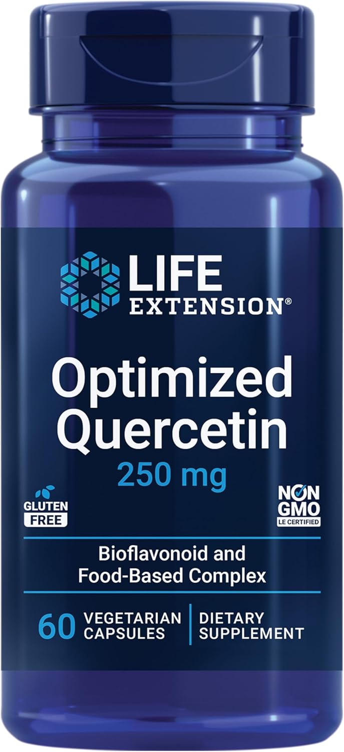 Quercetin 250mg with Vitamin C, Camu-Camu, and Zinc Caps 50mg - 60 Capsules Life Extension Formula