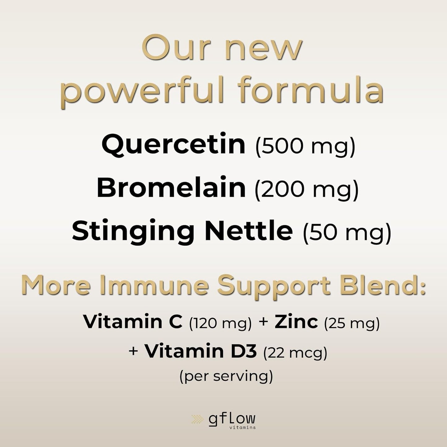 Quercetin 500mg with Vitamin C, Zinc, and Bromelain - Stinging Nettle Supplement - 240 Vegan Capsules - Non-GMO and Gluten-Free Quercetin with Vitamin D3