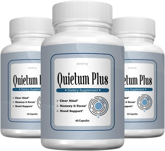 Quietum Plus Advanced Capsules - 3 Pack (180 Capsules) by Avaivy