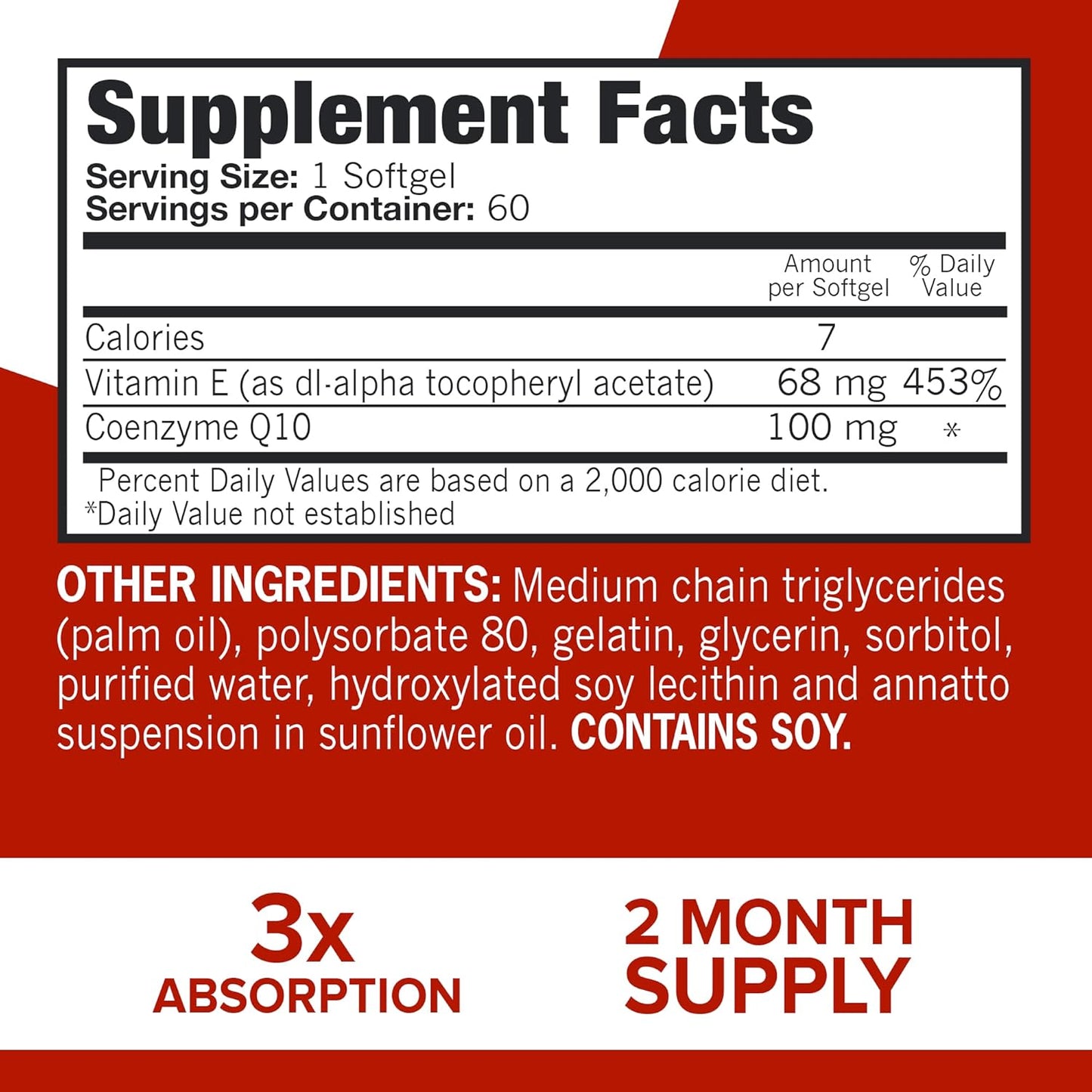 Qunol CoQ10 100mg Softgels for Improved Absorption - Antioxidant Supplement for Heart Health - 120 Count (2 Month Supply)