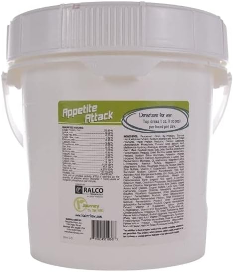 Ralco Show Appetite Attack: 5 lb Daily Gut Health Supplement for Healthy, Hungry Livestock