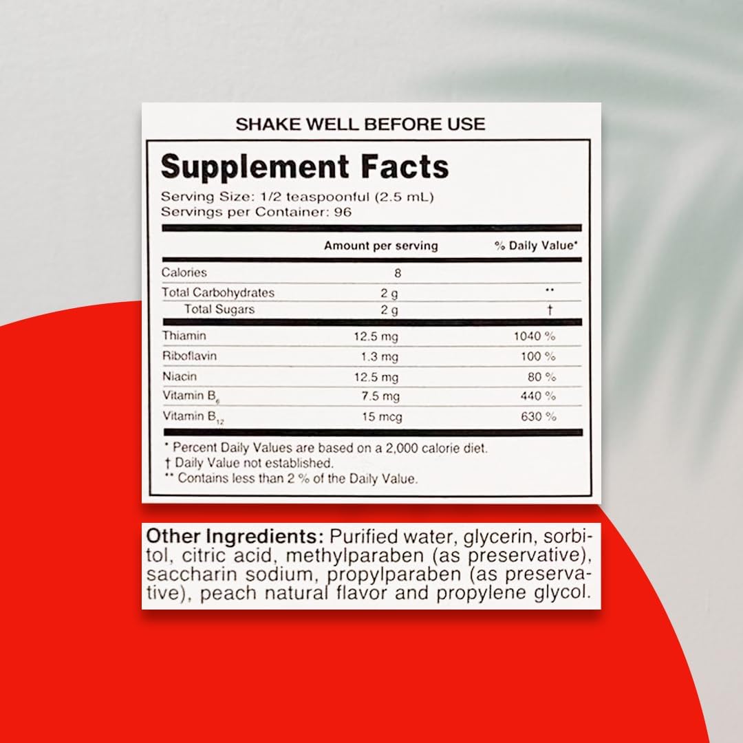 Rangel Complex B Vitamin Supplement, 8.1 Fl Oz Liquid - Yellow Color