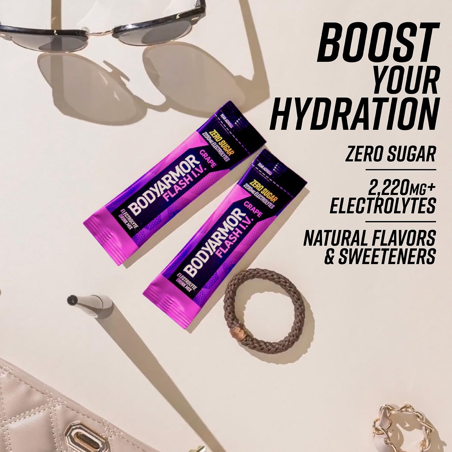 Rapid Rehydration Bundle: Flash IV Electrolyte Packet + Sportwater Alkaline Water - Sport Drink Mix Combo