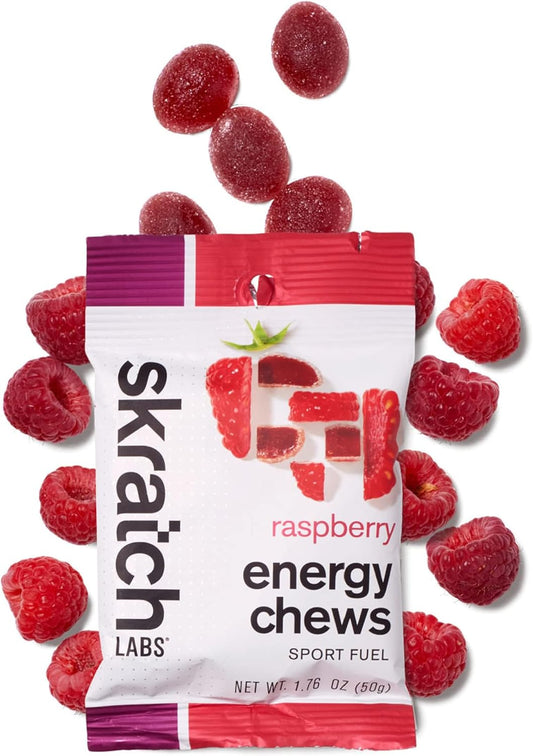 Raspberry Energy Chews for Running, Cycling, & Sports Performance | Gel Alternative | 10 Pack Vegan & Gluten Free - BoostGo Australia