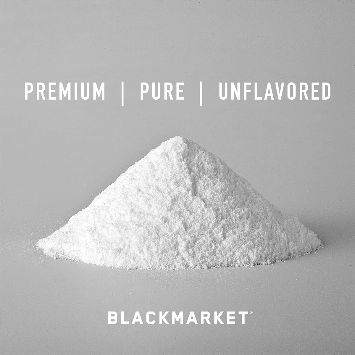 RAW Blackmarket Creatine Powder - Muscle Size & Strength Enhancer for Men & Women, Rapid Absorption, Improved Performance - 300g