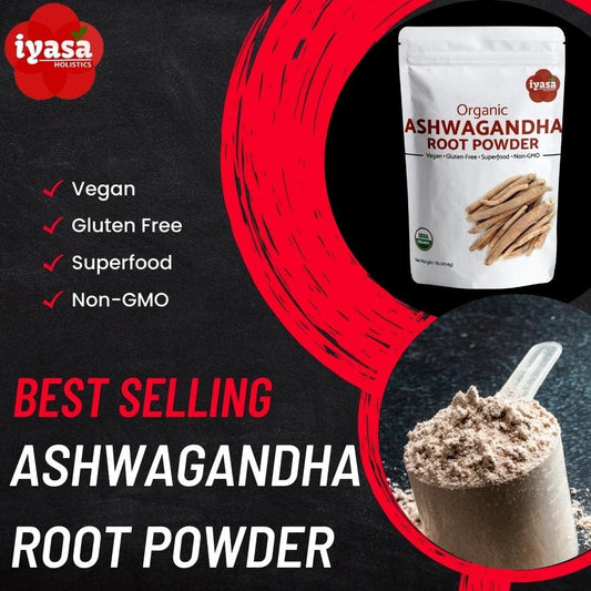 Raw Organic Ashwagandha Powder - Withania Somnifera Superfood for Workouts - Resealable Pack