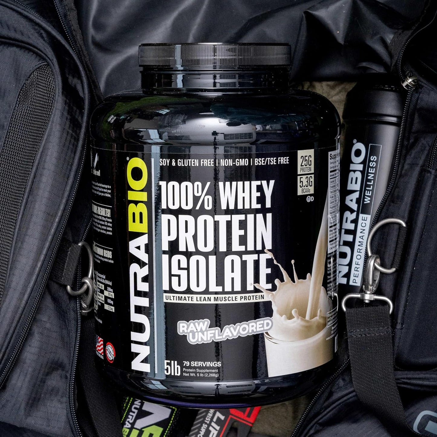 Raw Unflavored Whey Protein Isolate Powder - 5lb, 25g Protein per Scoop, Complete Amino Acid Profile, Soy & Gluten Free, Non-GMO & Zero Fillers