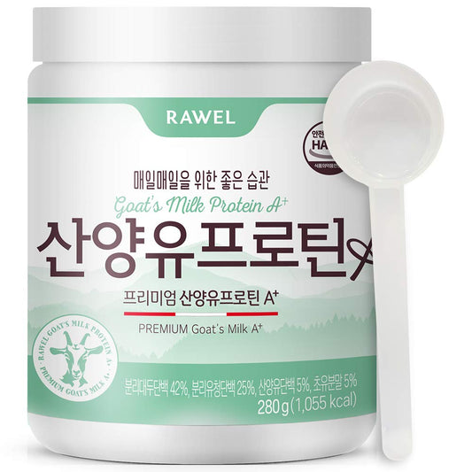 Rawel Premium Goat's Milk Protein Powder A+ 9.87oz - High Protein for Growth & Gut Health, Whey Protein Isolate (WPI)