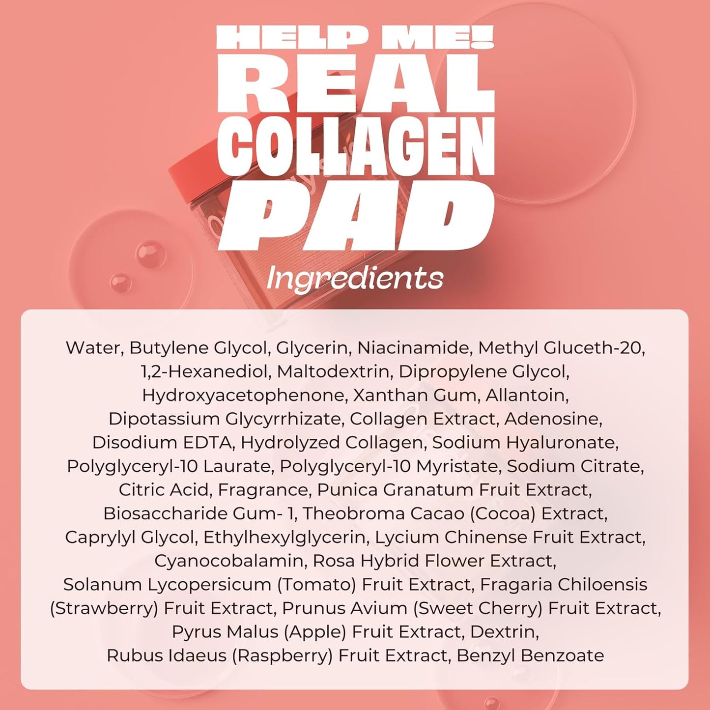 Real Collagen Pad for Skin Firming and Moisturizing - 70 Korean Pads for Daily Elasticity Care