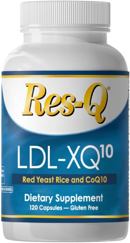 Red Yeast Rice and CoQ10 Supplement for Cholesterol Support - 120 Capsules