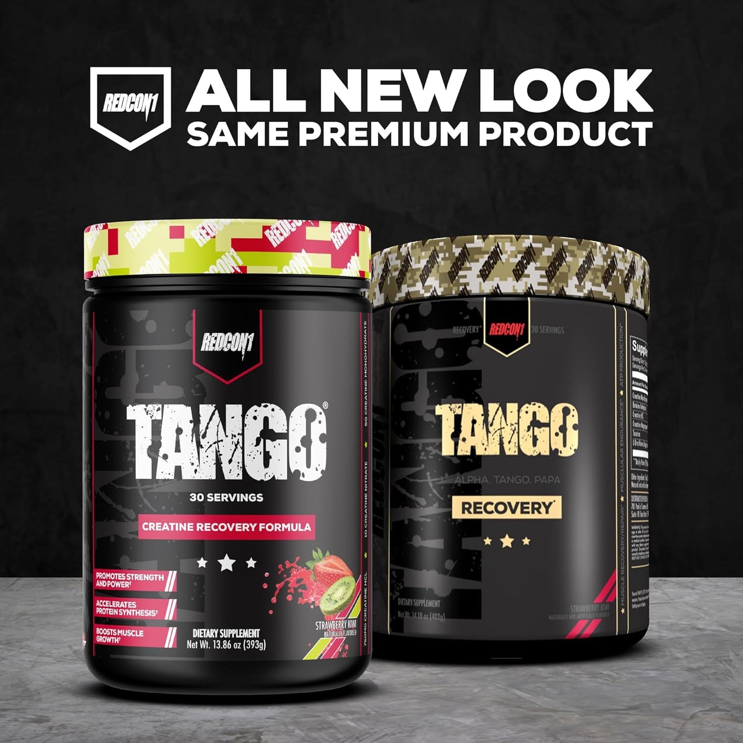 REDCON1 Tango Grape Creatine Powder - Sugar Free Keto-Friendly Supplement with Betaine Anhydrous for Muscle Strength (30 Servings)