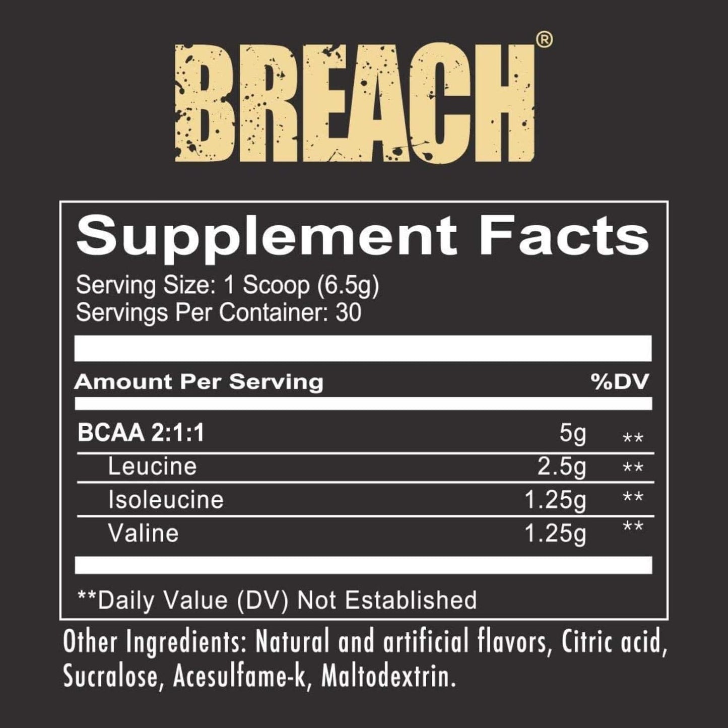 REDCON1 Tiger's Blood BCAAs: Keto-Friendly Sugar-Free Amino Acids for Recovery - 30 Servings