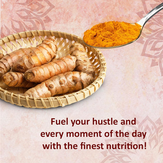 Reddy Naturals Turmeric Curcumin Powder with K2 D3 and Black Pepper - Joint, Bone & Immune Health Support - 4.2 oz