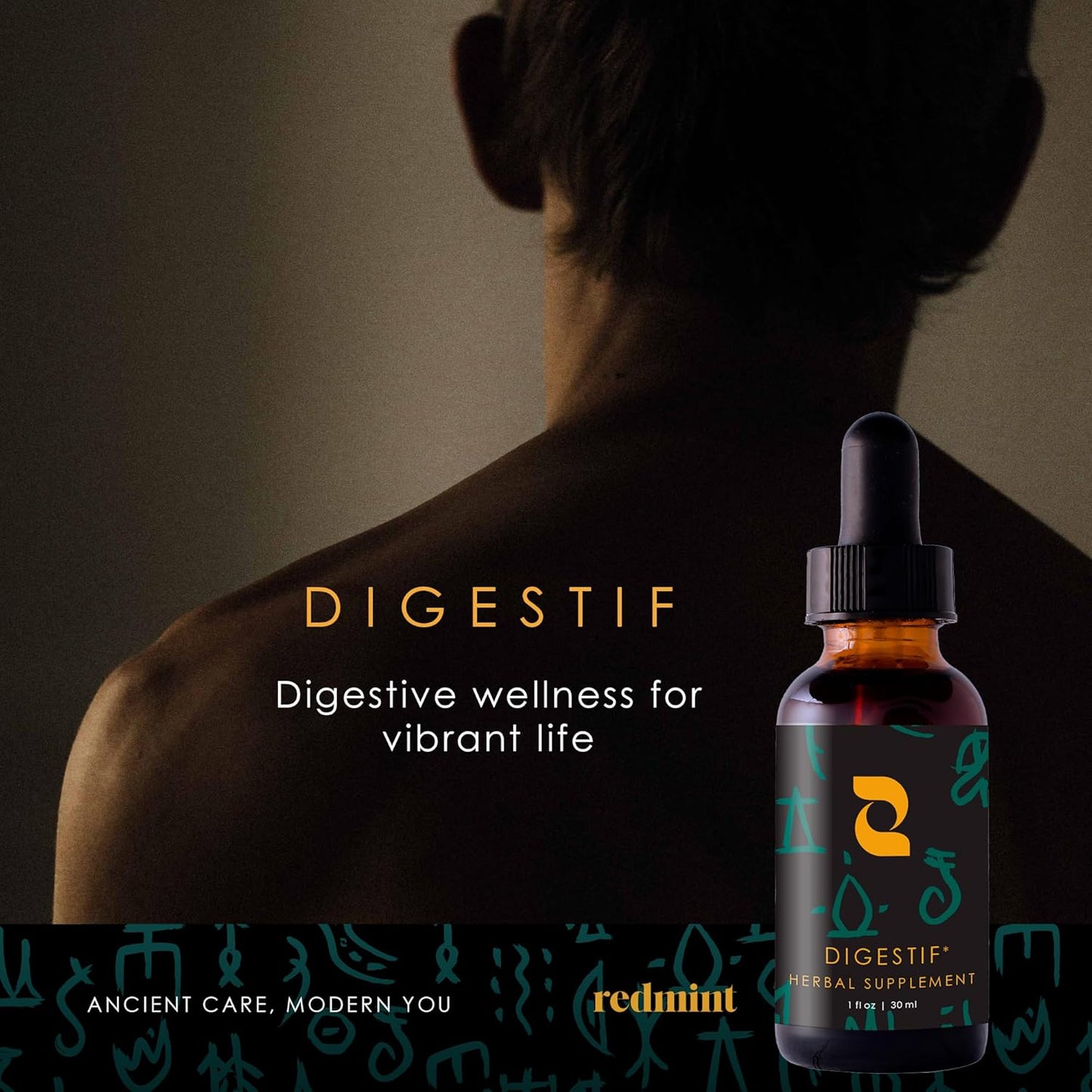 Redmint Digestif Herbal Tincture with Burdock & Dandelion Root Extract for Gut Health - 30 ml