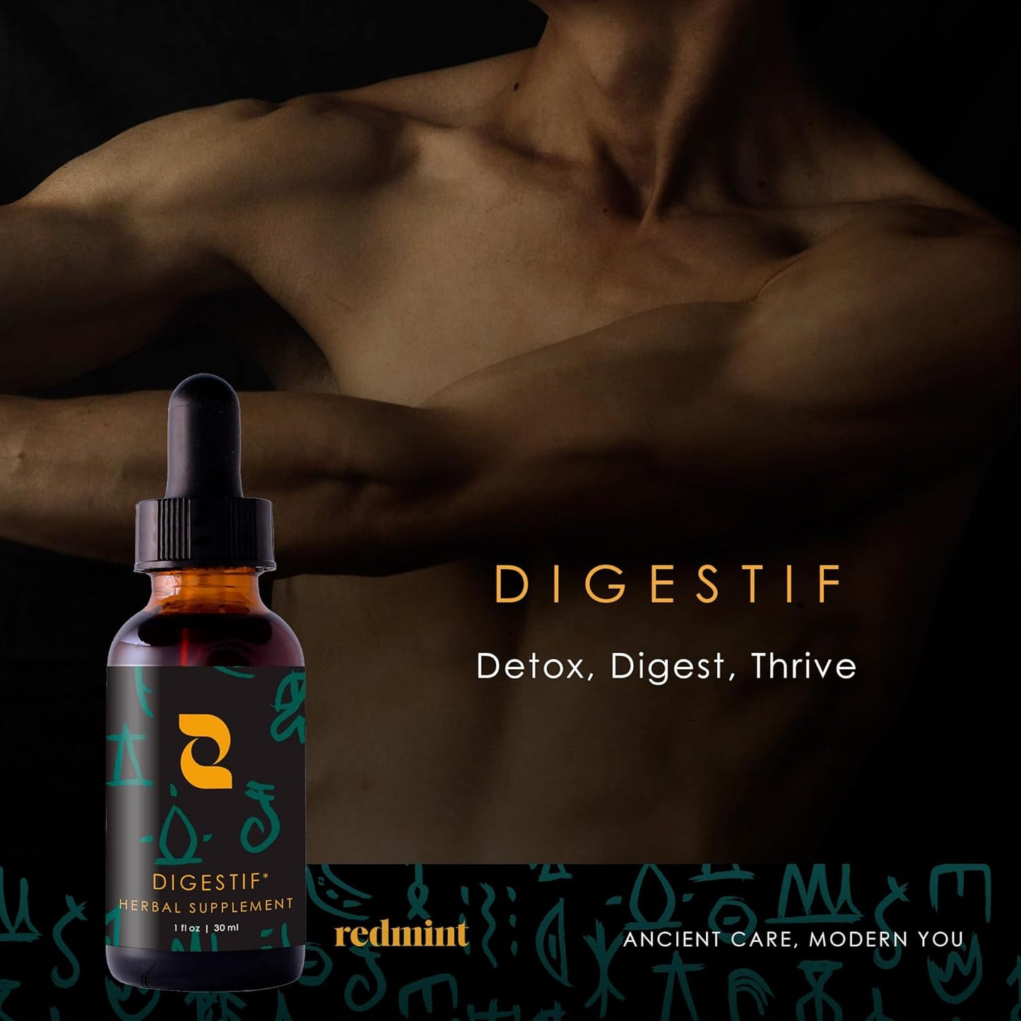 Redmint Digestif Herbal Tincture with Burdock & Dandelion Root Extract for Gut Health - 30 ml