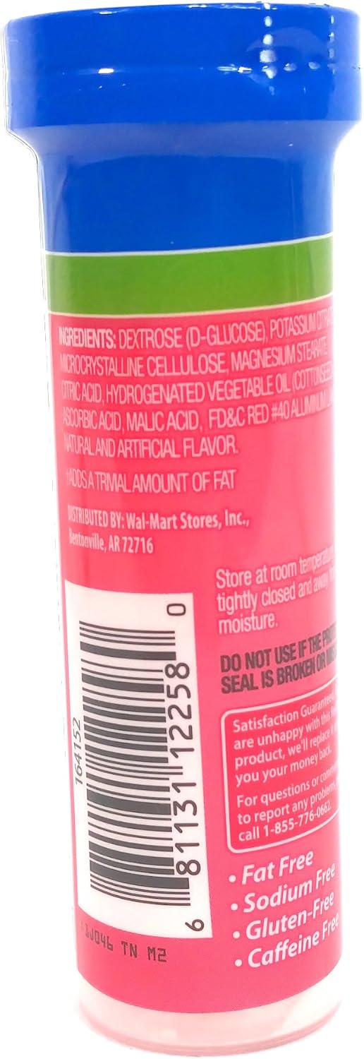 ReliOn Glucose Fruit Punch Tablets - Convenient On-the-Go Tube with 10 Tablets