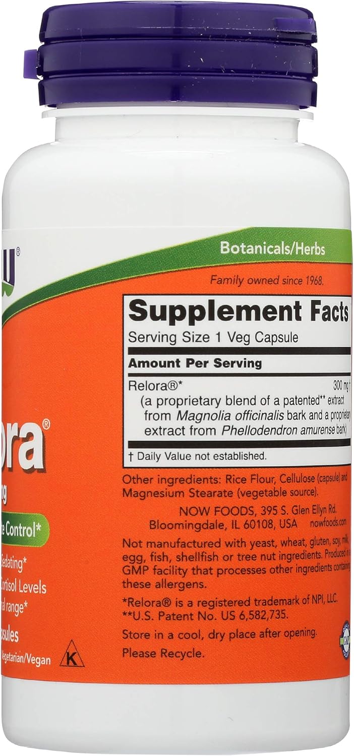 Relora 300 Supplement - Natural Stress and Weight Management Support - 60 Capsules