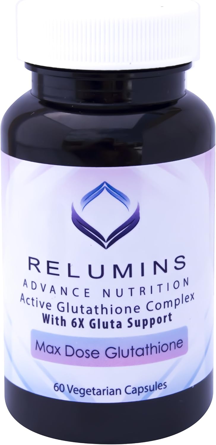 Relumins Advance White Active Glutathione Complex Capsules - Skin Brightening Formula with 6X Boosters - Pack of 600 Capsules