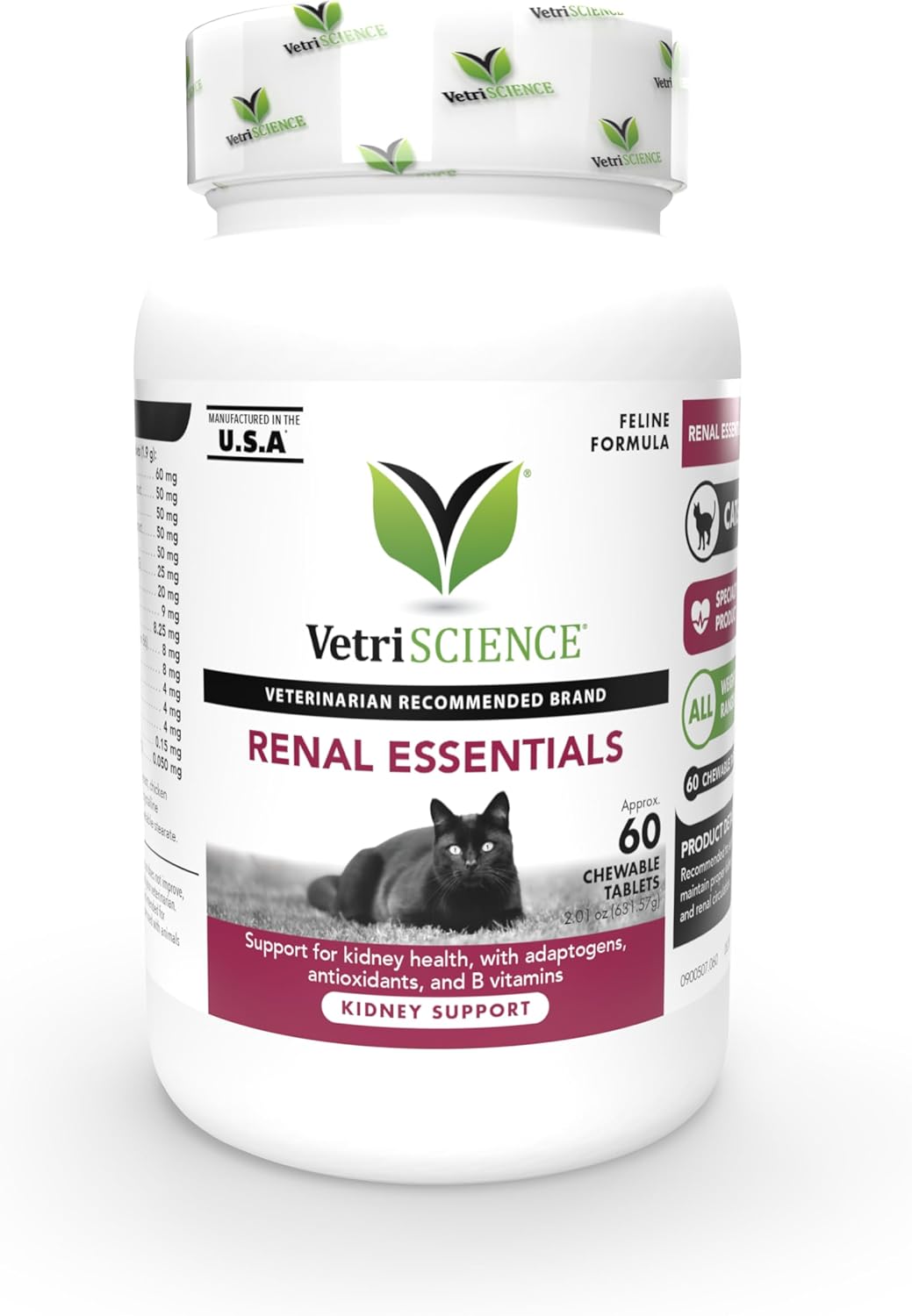 Renal Essentials for Cats - 60 Count by VETRISCIENCE, Vetri-Science Laboratories