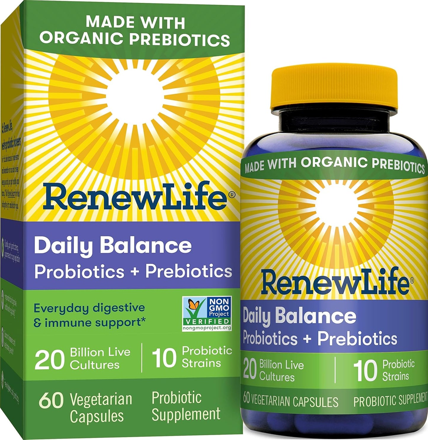 Renew Life Daily Balance Probiotic Capsules - 60 Count