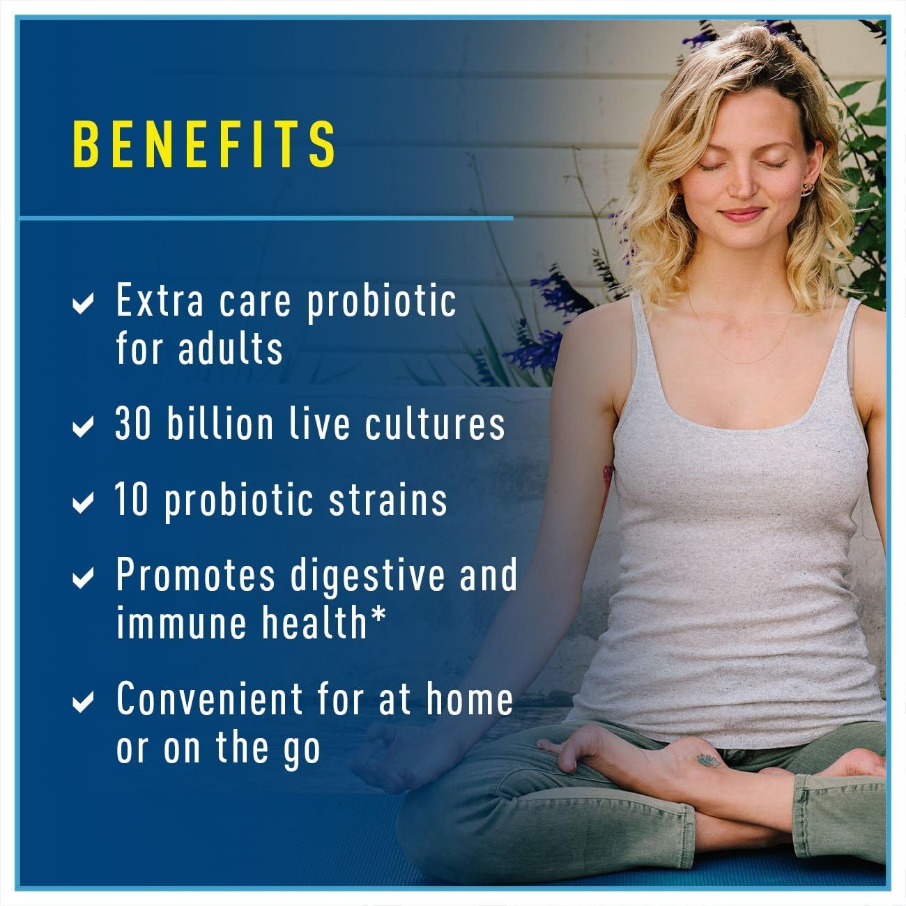 Renew Life Ultimate Flora Probiotic Extra Care Go Pack - 30 Billion CFU - 30 Vegetable Capsules - Shelf Stable Supplement