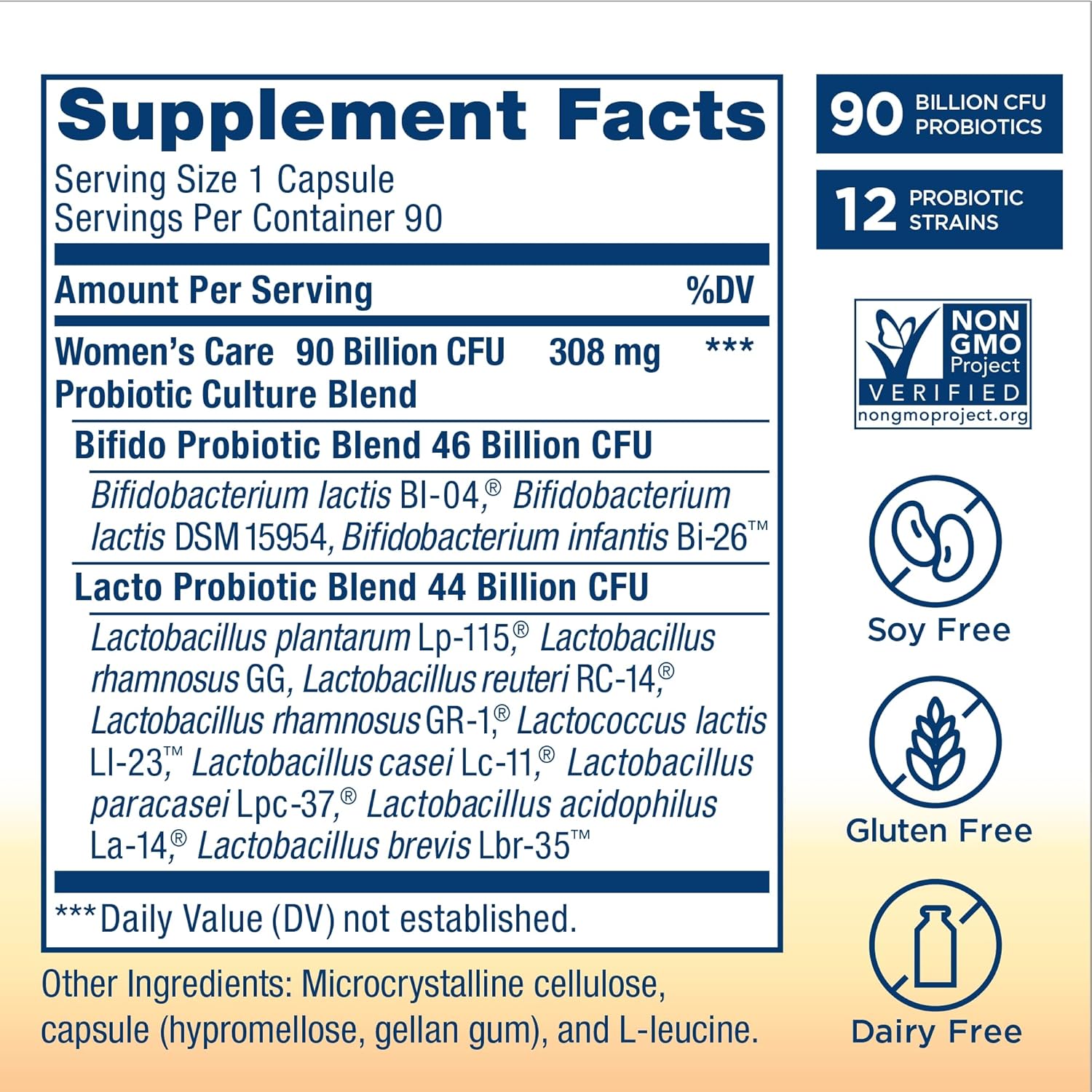 Renew Life Ultimate Flora Women's Care Probiotic - 25 Billion CFU - 90 Capsules - Variety Packaging