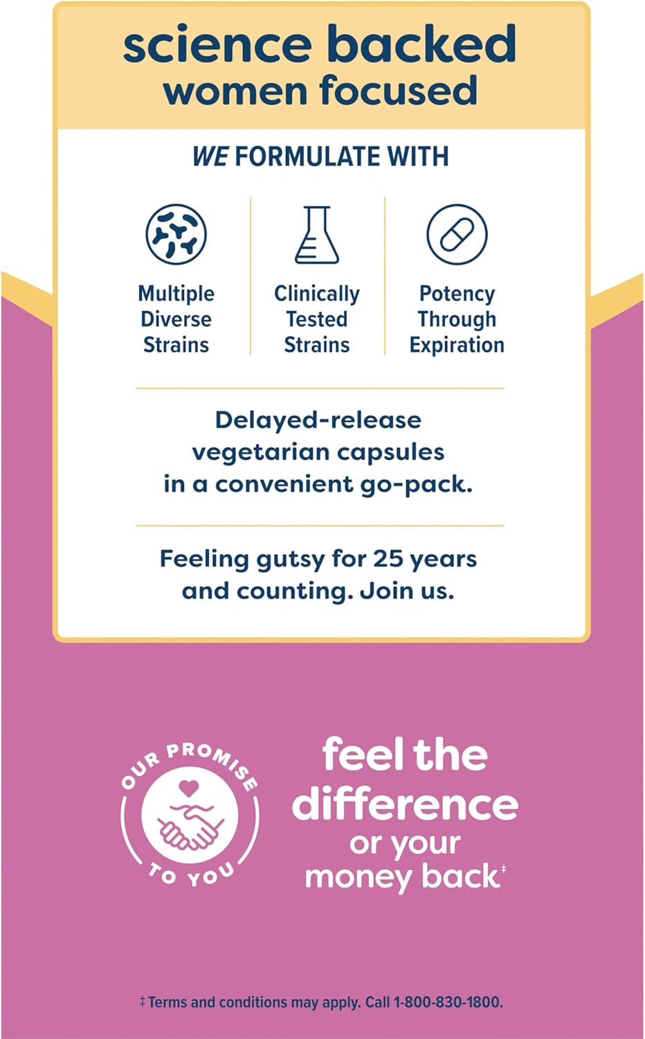 Renew Life Women's Probiotic Capsules for pH Balance, Vaginal & Urinary Health - L. Rhamnosus GG - 15 Billion CFU - 30 Ct