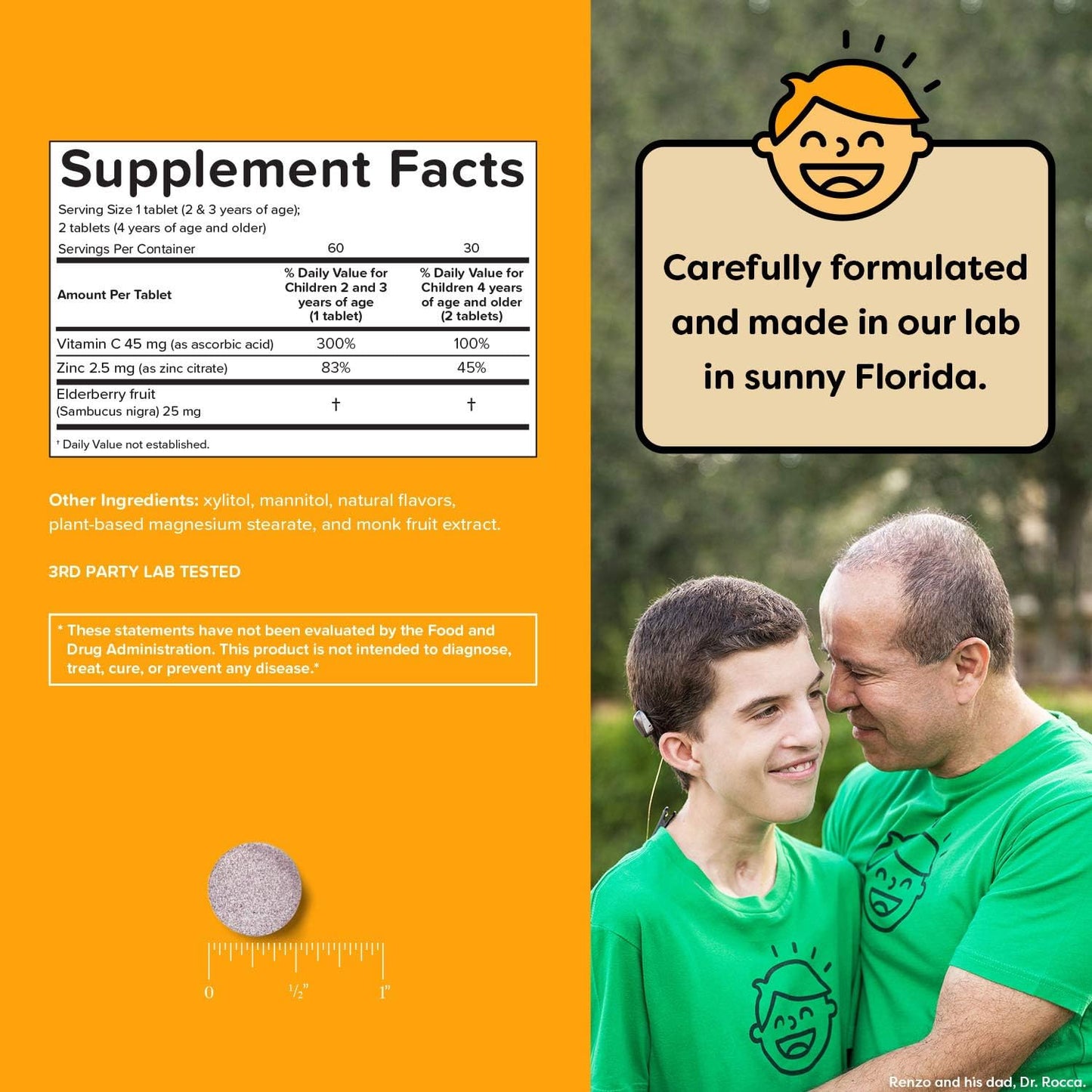 Renzo's Back to School Bundle: Vitamin B6, Picky Eater Multivitamin, Kids Immune Support Vitamin C with Elderberry & Zinc