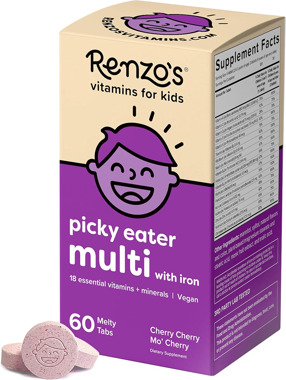Renzo's Vitamins Adventure Bundle for Picky Eater Kids - Multivitamin, Vitamin D3, and Vitamin B6 for Bright & Brainy Kids