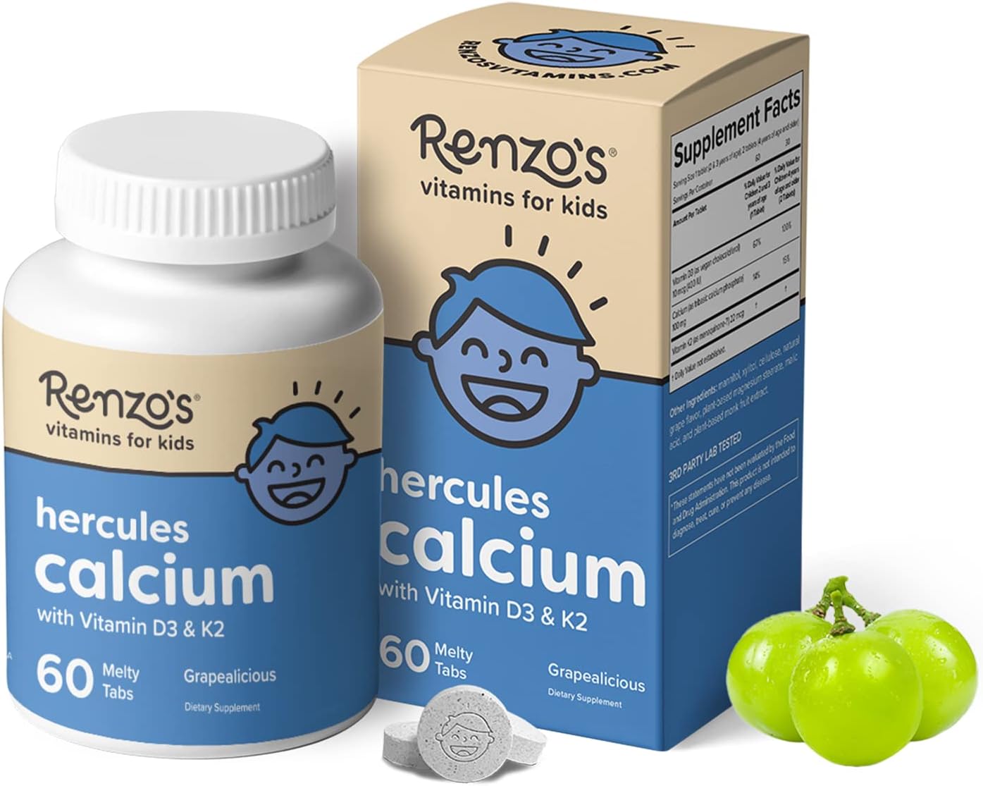 Renzo's Vitamins Stronger Now Bundle - Multivitamin, Calcium, and Vitamin D3 for Picky Eater Kids - Boost Their Health Today!