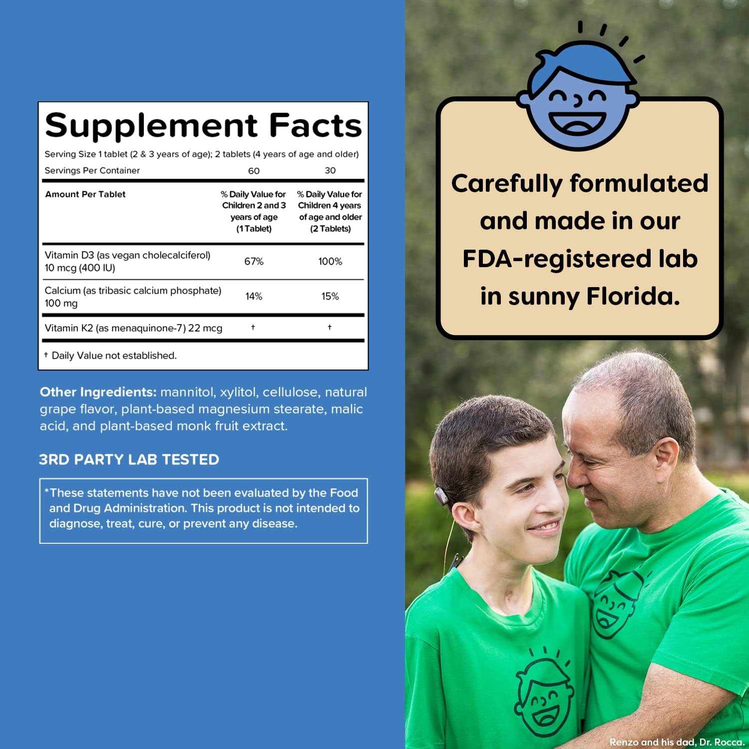 Renzo's Vitamins Stronger Now Bundle - Multivitamin, Calcium, and Vitamin D3 for Picky Eater Kids - Boost Their Health Today!