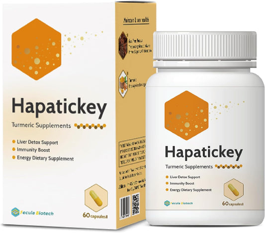 Resistant Starch Turmeric Curcumin Supplements for Energy and Immunity - Liver Detox Support - 60 Capsules