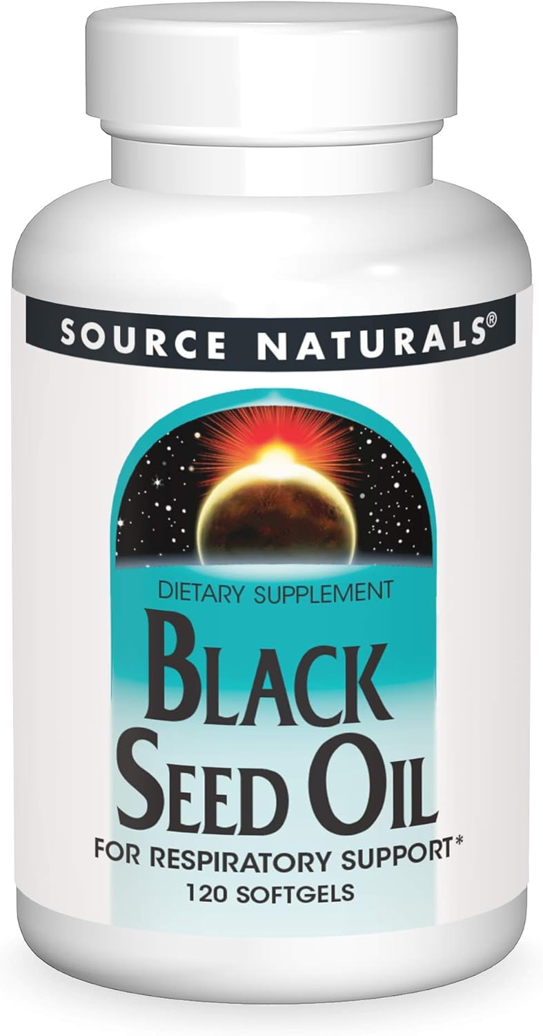 Respiratory Support with Source Naturals Black Cumin Seed Oil - 120 Softgels