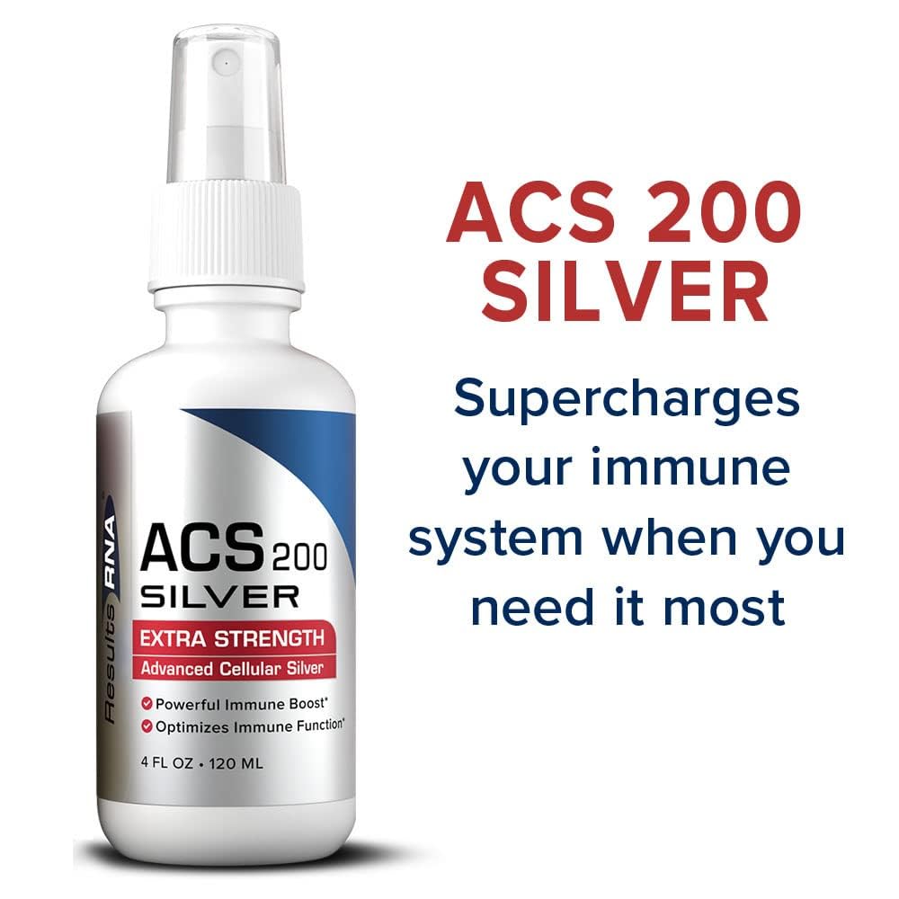 Results RNA ACS 200 Colloidal Silver Gel Combo Pack - 4 oz Liquid and 8 oz Topical Gel for Sunburn, Wounds, Rashes - BoostGo Australia