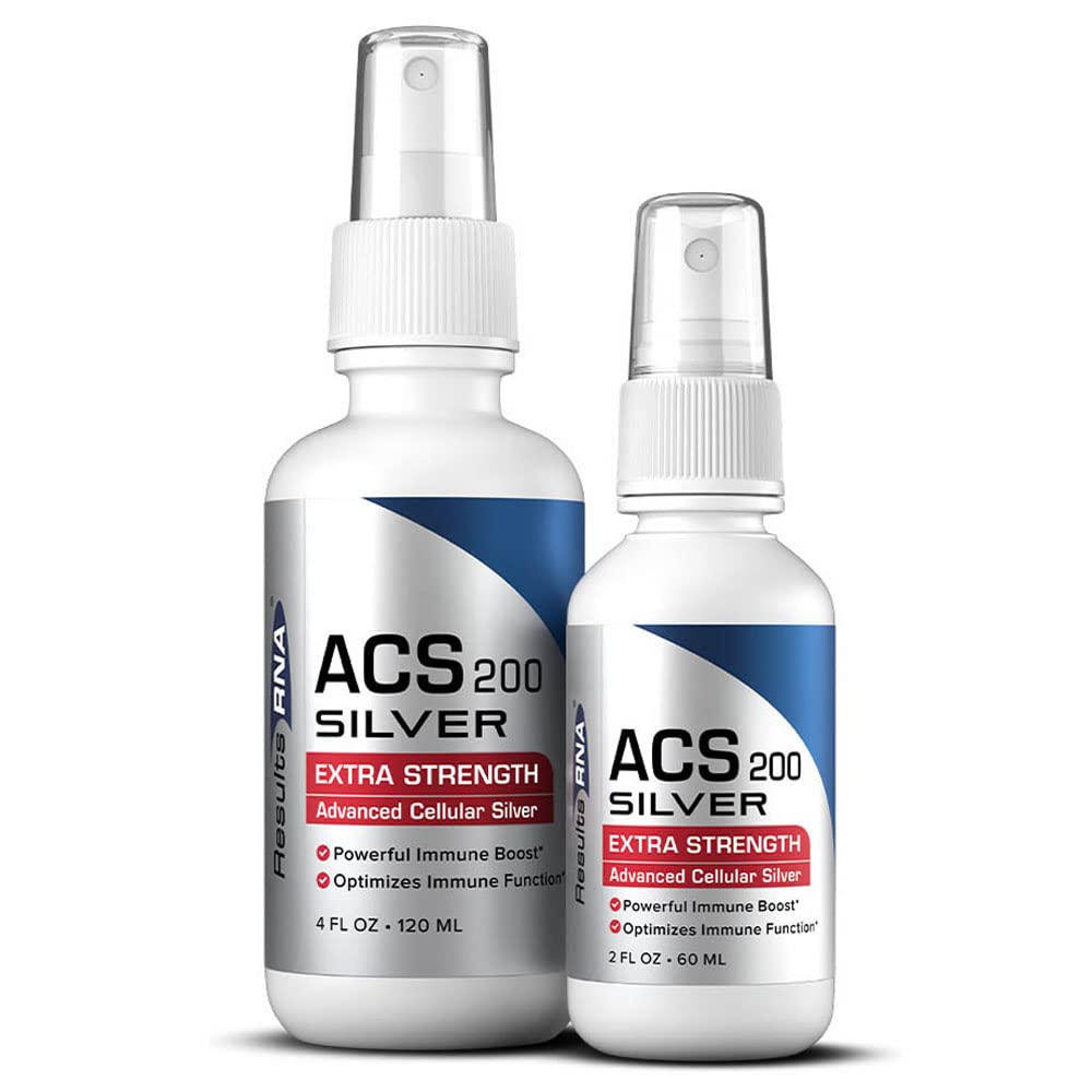 Results RNA ACS 200 Colloidal Silver Gel Extra Strength - Advanced Cellular Silver Topical Gel for Skin Irritations - 8 Ounce - BoostGo Australia