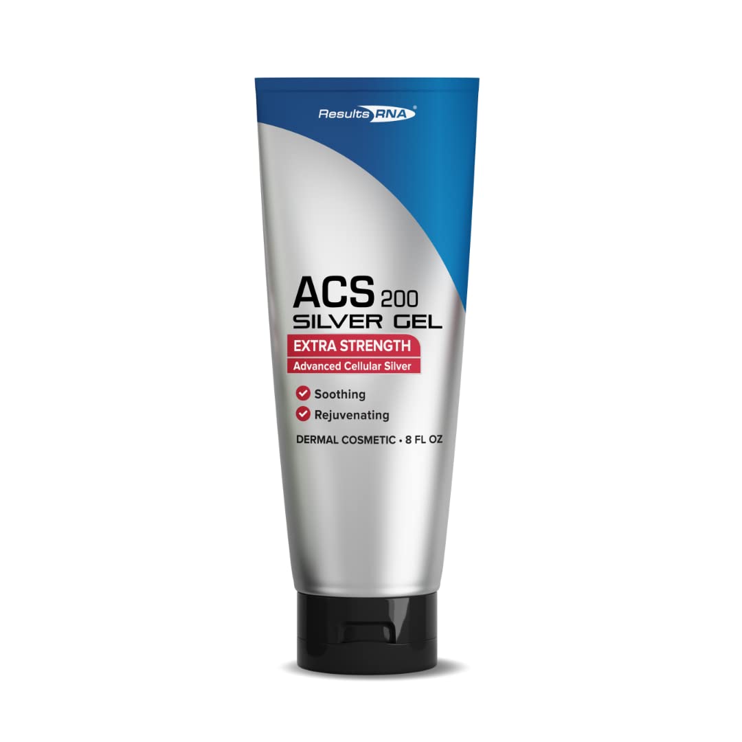 Results RNA ACS 200 Colloidal Silver Gel Extra Strength - Advanced Cellular Silver Topical Gel for Skin Irritations - 8 Ounce - BoostGo Australia