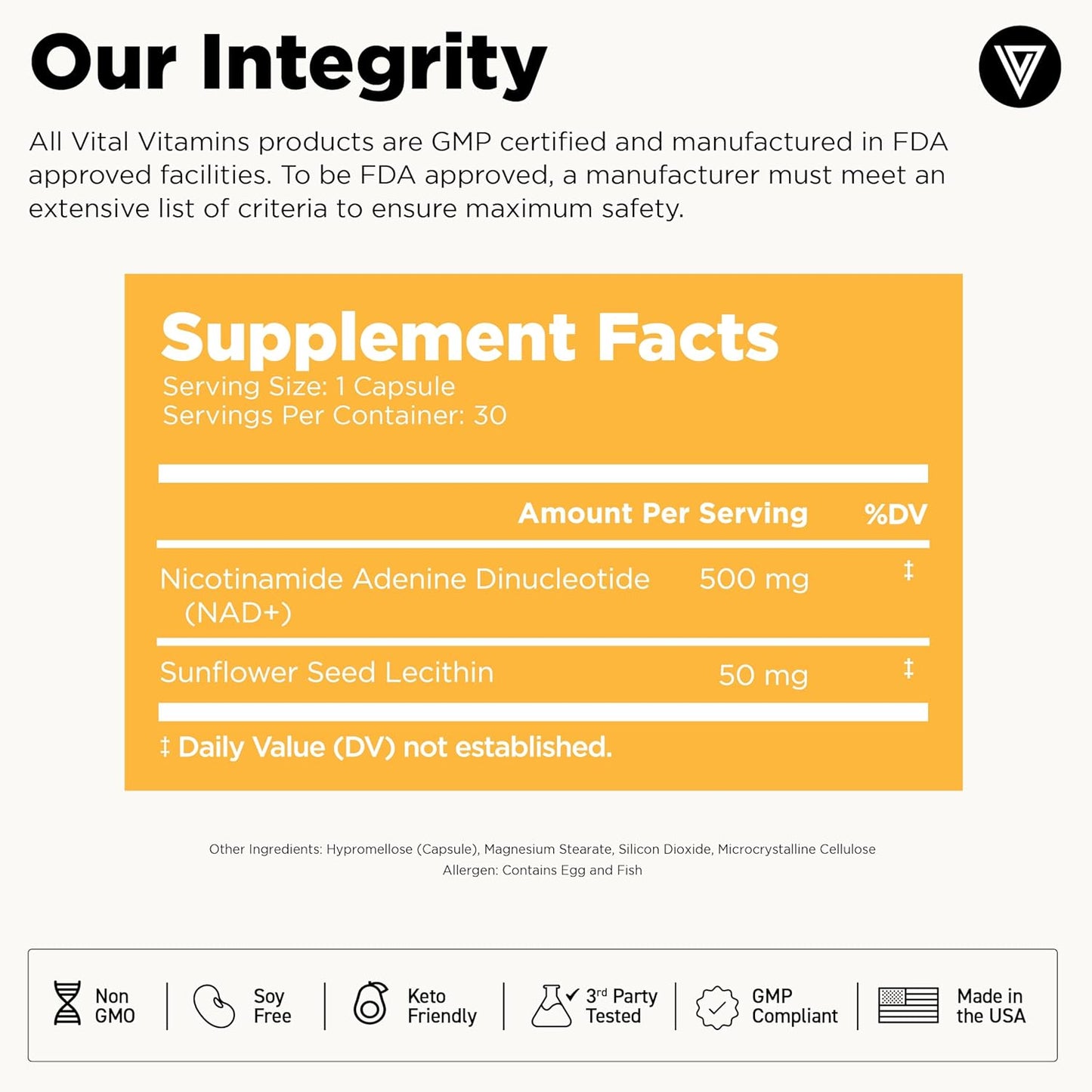 Resveratrol Capsules with NAD+ for Vital Vitamin Support