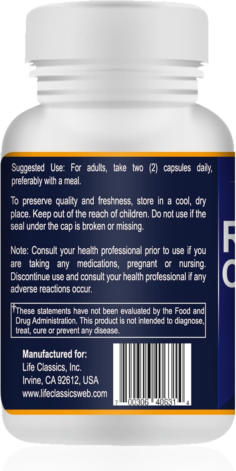 Resveratrol Complex Supplement with Potent Antioxidants - 120 Capsules for a 60-Day Supply