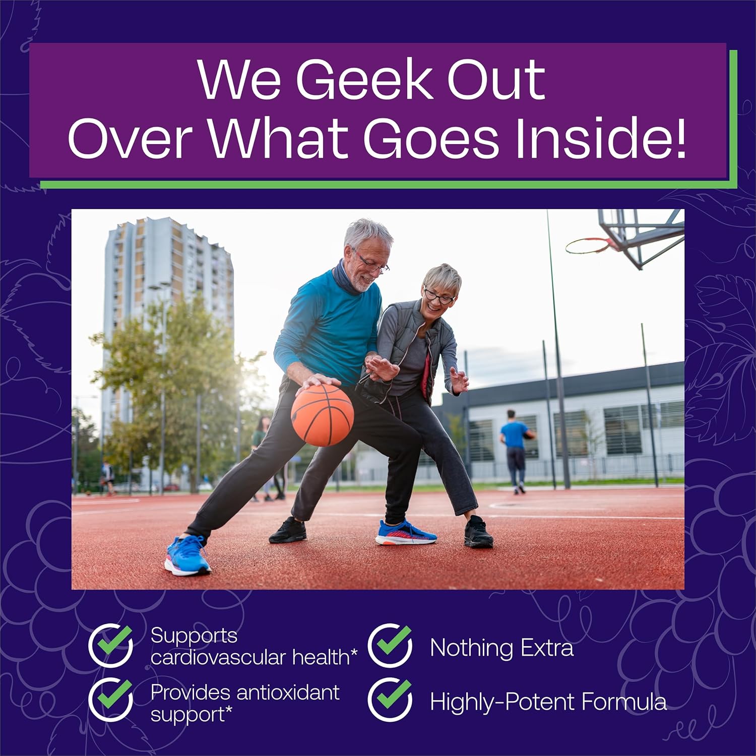 ResVitale Collagen Enhance Beauty Supplement with Hyaluronic Acid and Resveratrol - 60 Capsules + ResVitale Resveratrol 500mg Supplement for Men and Women - 60 Veggie Capsules