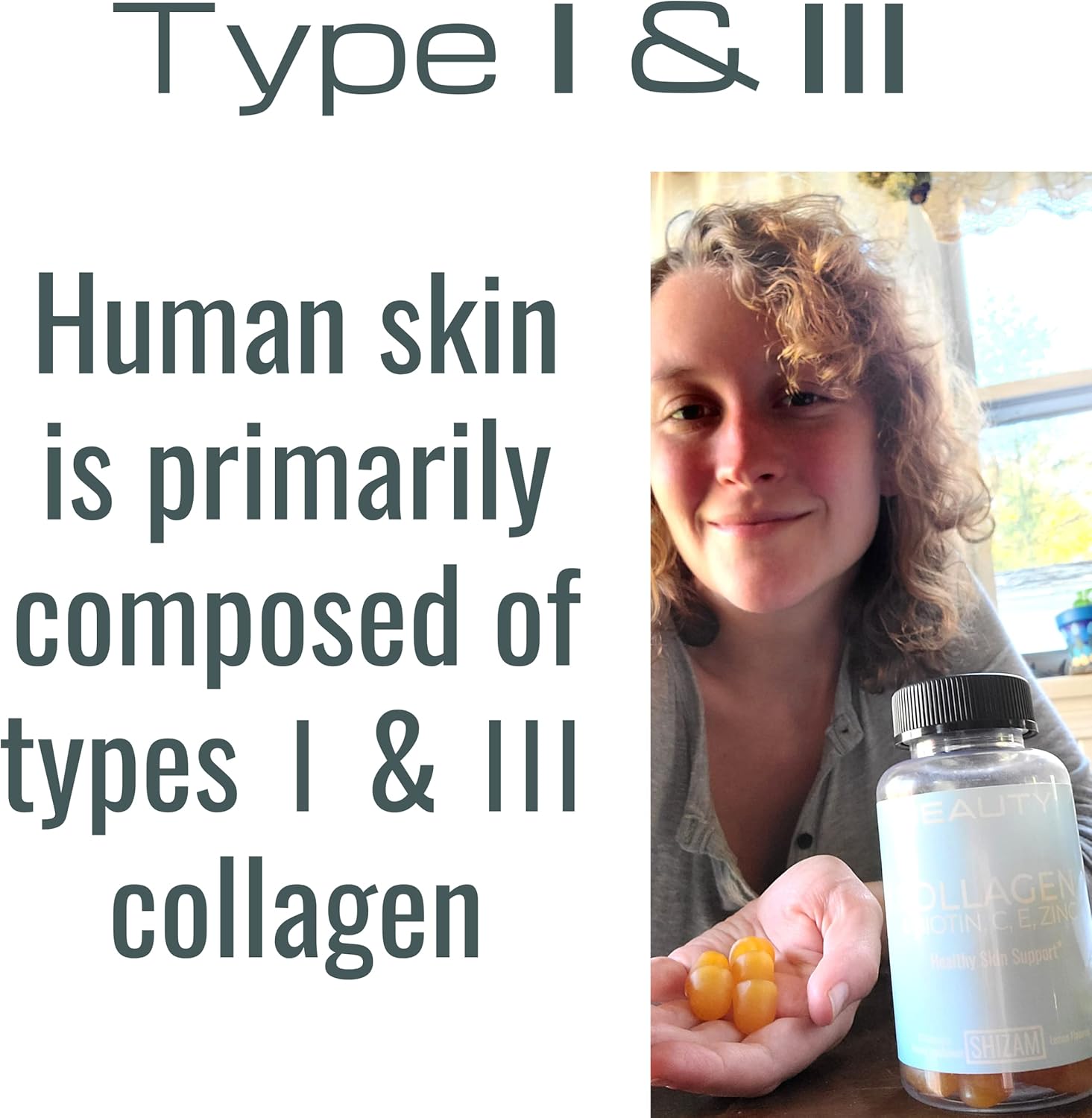 Retinol Multi-Vitamin & Collagen Gummies with Biotin by SHIZAM - Combo Pack for Hair, Skin & Nails