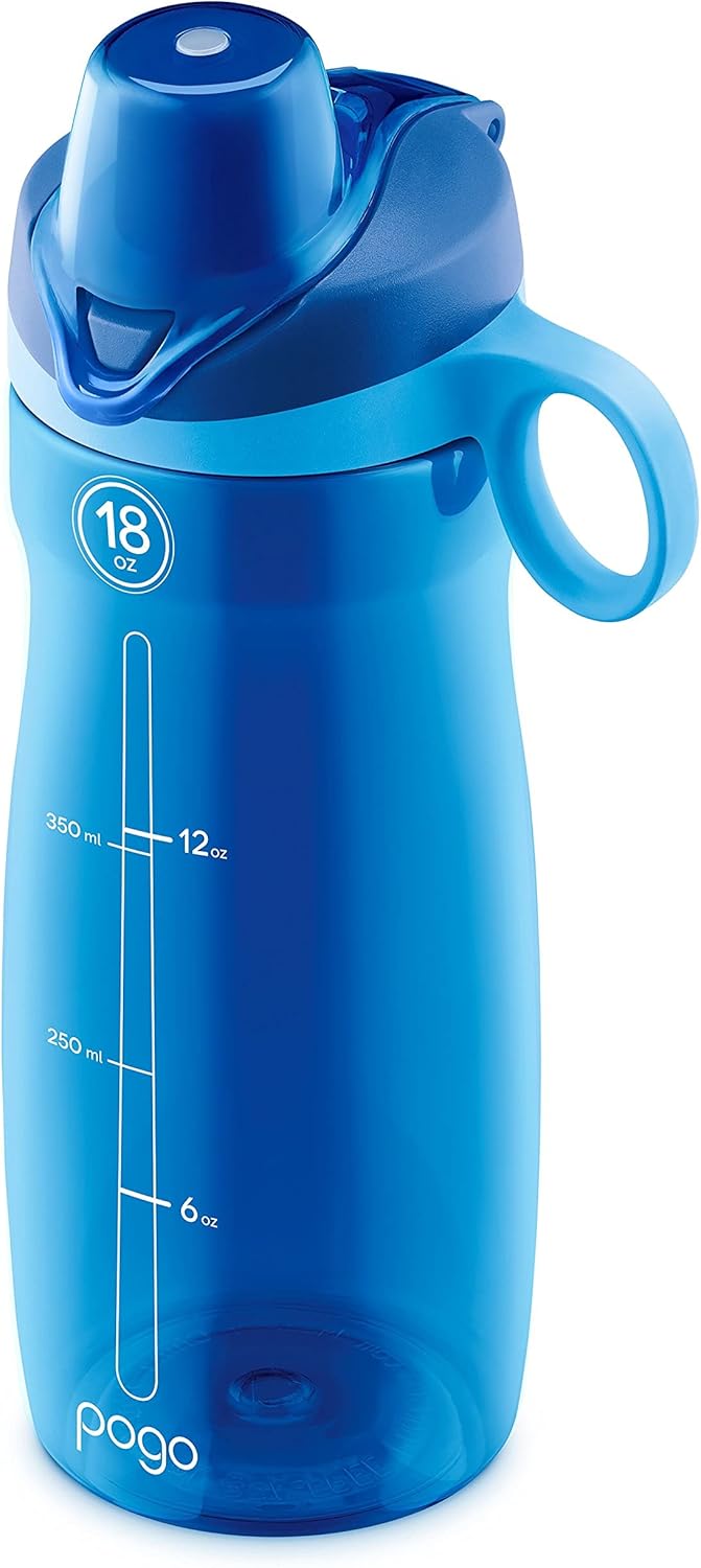 Reusable BPA-Free Plastic Water Bottle with Chug Lid, Carry Handle, and Dishwasher Safe Design - Ideal for Travel, School, Outdoors, Gym - Available in Various Sizes (18oz, 32oz, 40oz, 64oz)