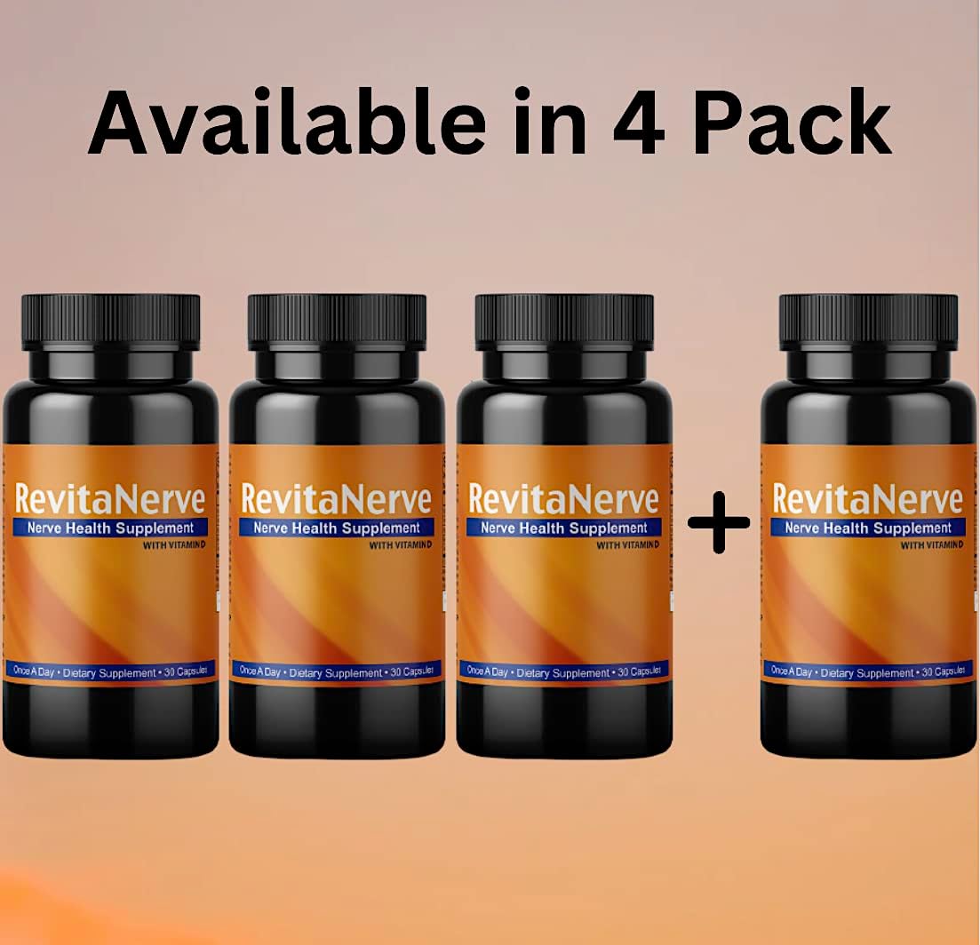 RevitaNerve Neuropathy Nerve Support Supplement for Nerve Discomfort - 30 Count, Once Daily Relief for Nerve Aches