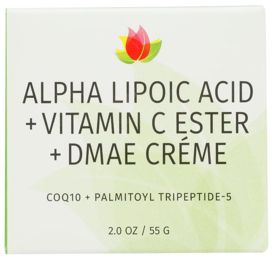 Reviva Labs Alpha Lipoic Acid Vitamin C Ester DMAE Cream 2 oz - Anti-Aging Skincare