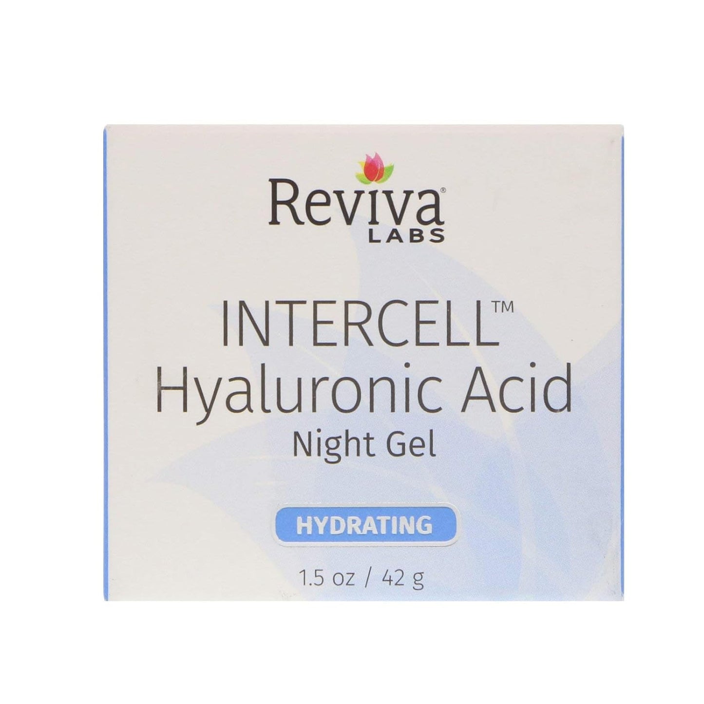Reviva Labs Intercell Night Gel with Hyaluronic Acid 1.50 oz - Hydrating Nighttime Skincare
