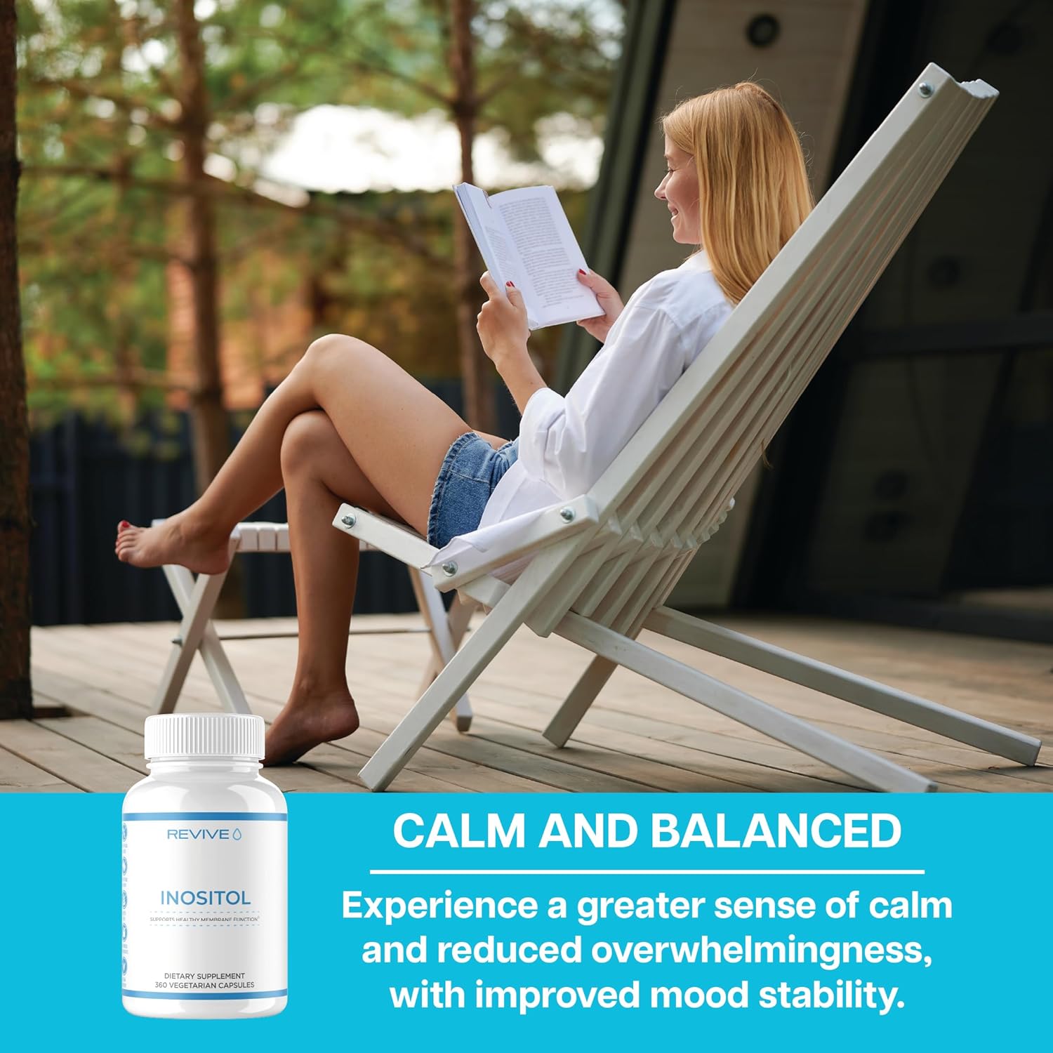 Revive MD Inositol Supplement - Promotes Healthy Membrane Function (360 Vegan Caps)