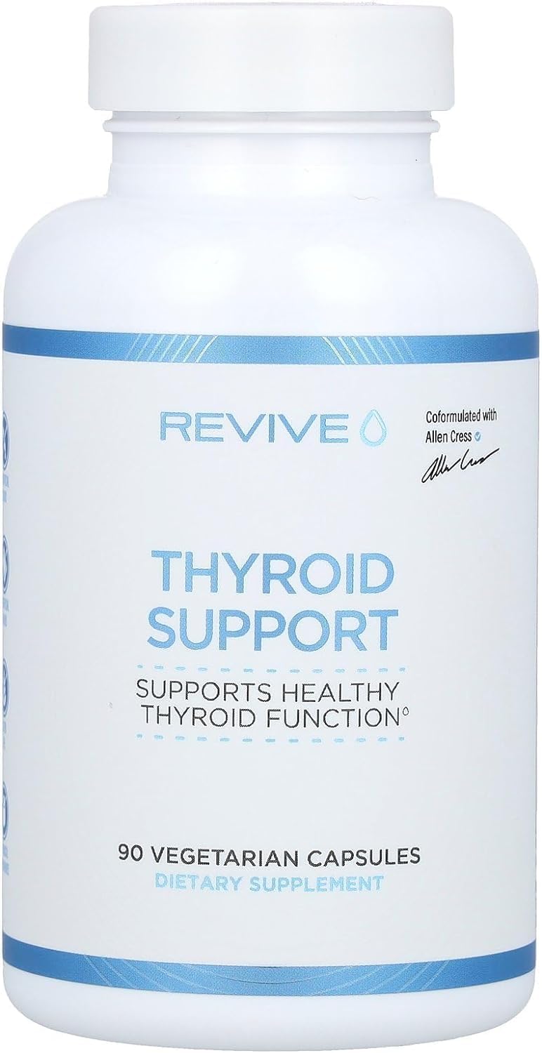 Revive MD Thyroid Support Capsules - Promotes Healthy Thyroid Function - 90 Vegetarian Capsules