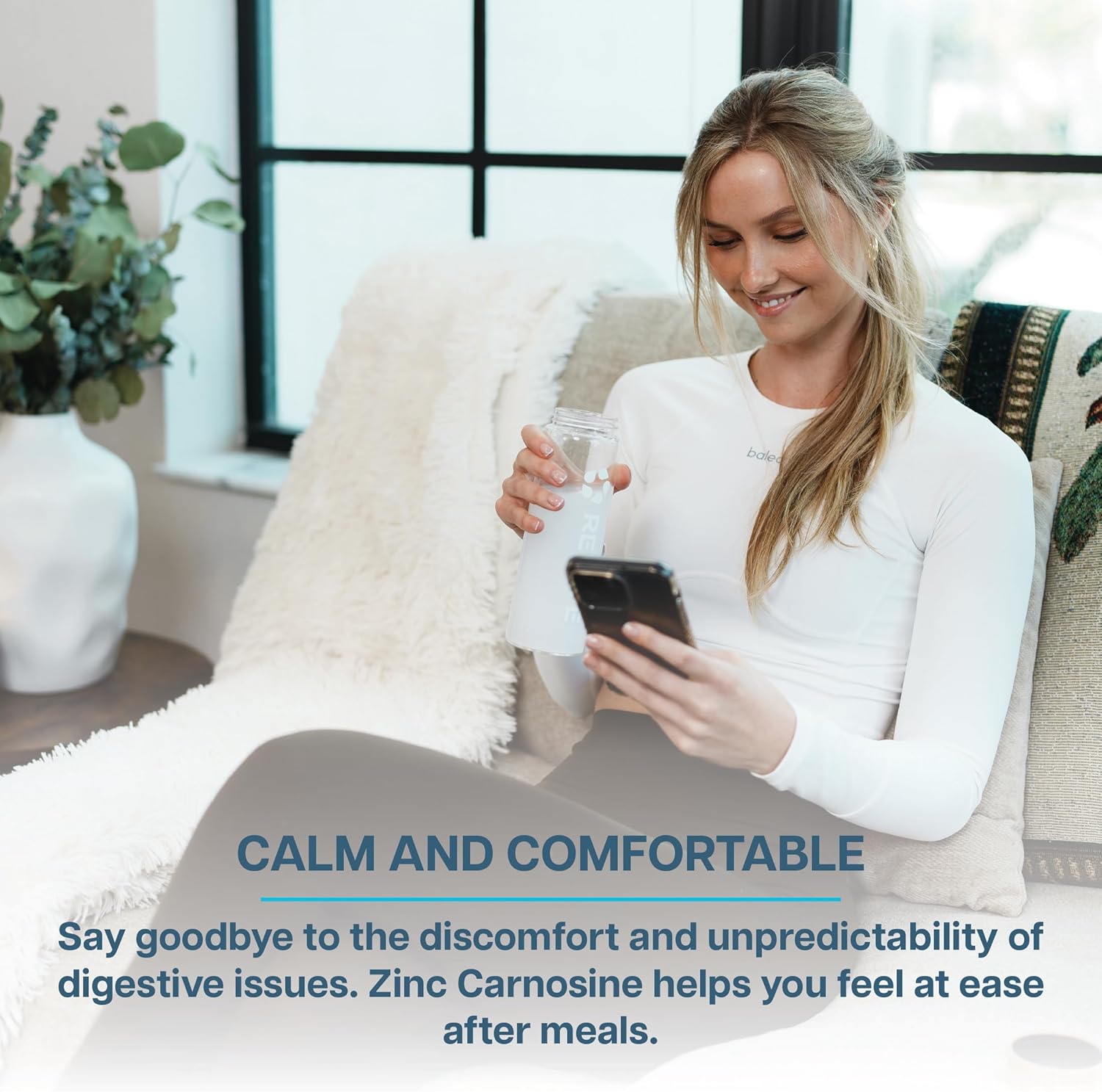 Revive MD Zinc Carnosine Capsules for GI & Stomach Support - 120 Vegetarian Capsules - Immune, Antioxidant, & Brain Function Support