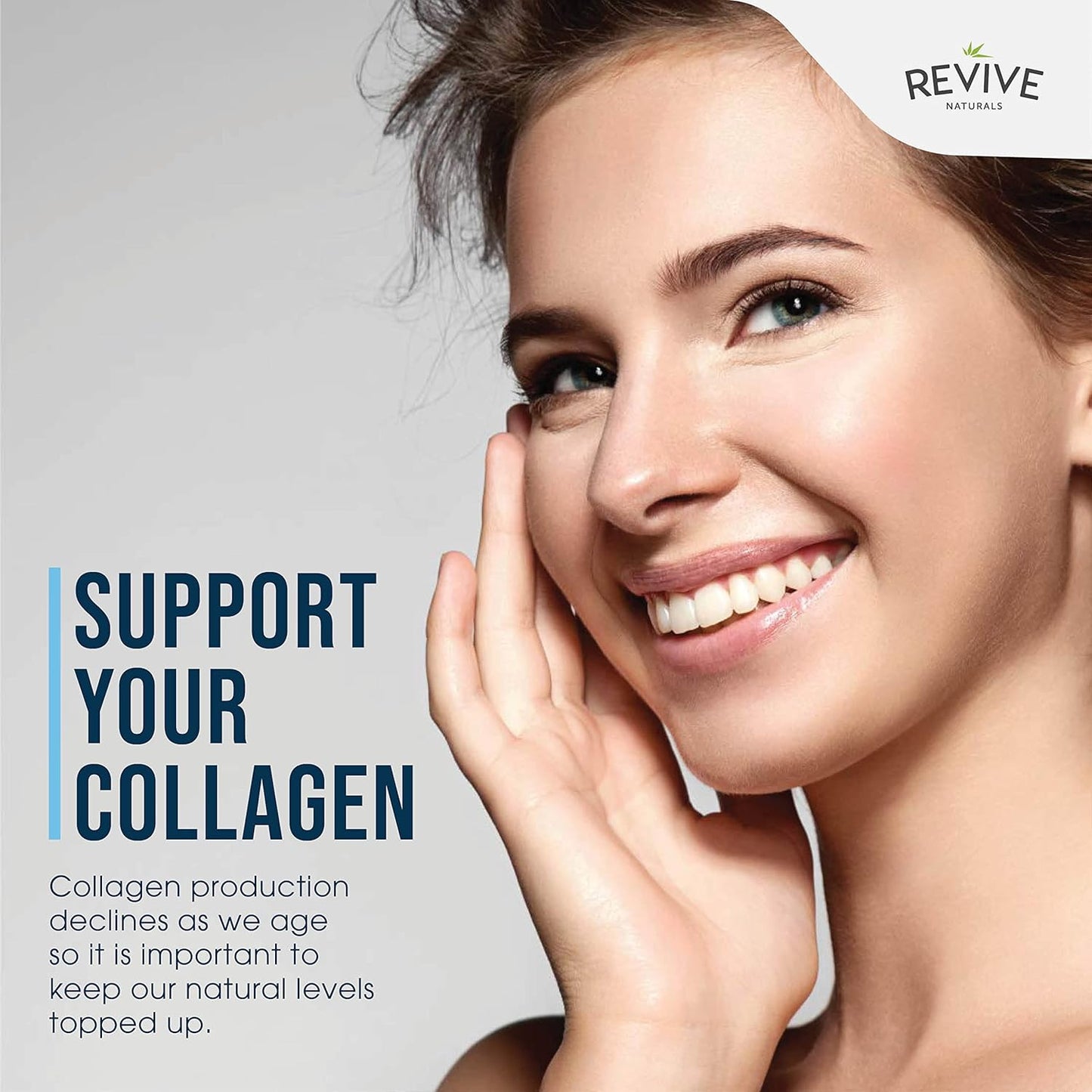 Revive Naturals Multi Collagen Protein Powder - 16oz, Types I, II, III, V & X - Grass Fed Bovine, Wild Caught Marine, Free Roaming Chicken & Eggshell Peptides